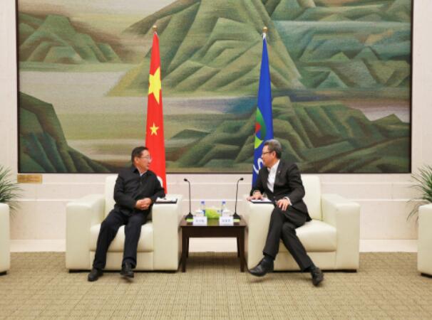 錢智民會(huì)見(jiàn)青海省政協(xié)副主席、海南州委書(shū)記張文魁