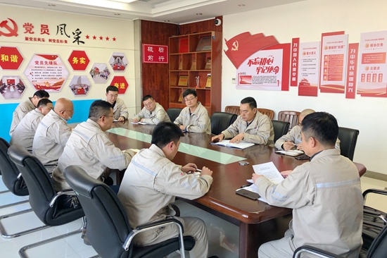 大唐淮北發(fā)電廠開展“沖刺四季度，奪取雙勝利”主題黨日活動