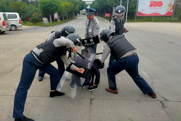 國能(福州)熱電有限公司開展門衛(wèi)反恐演練構(gòu)筑安全防線