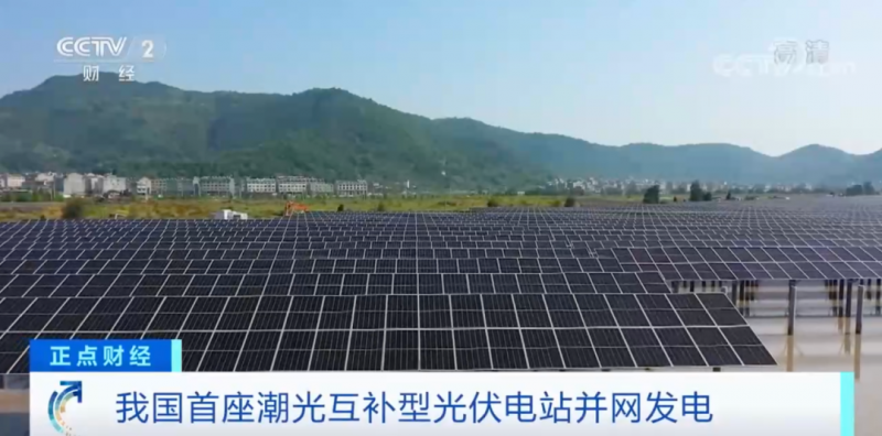 年均發(fā)電量超1億度！央視財經(jīng)重點(diǎn)關(guān)注我國“首座”潮光互補(bǔ)型光伏電站