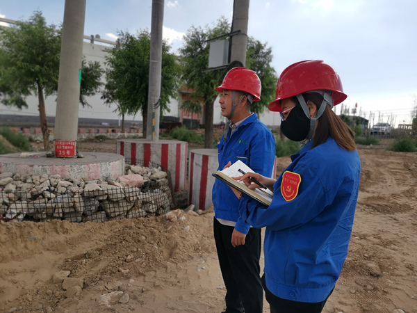 烏海市千里山供電分公司開展“擔使命，展作為，黨員巡線當先鋒”主題黨日