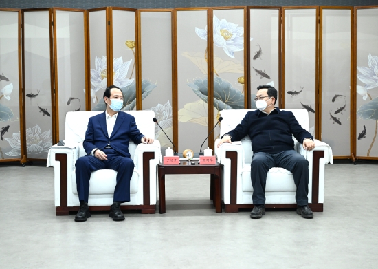 丁焰章與雄安新區(qū)黨工委書記、管委會主任張國華會談