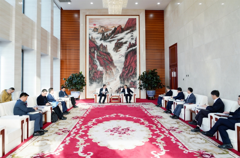 中國能建黨委書記、董事長宋海良與臨沂市委書記任剛座談