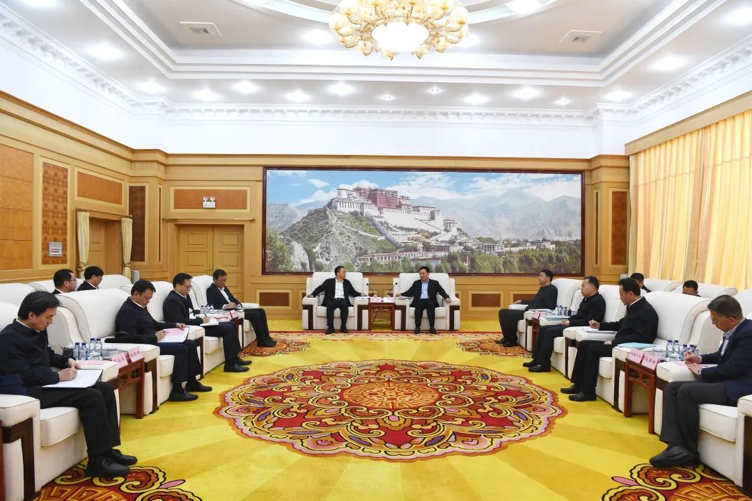 大唐集團(tuán)黨組書記鄒磊拜會(huì)西藏自治區(qū)黨委書記王君正、自治區(qū)主席嚴(yán)金海