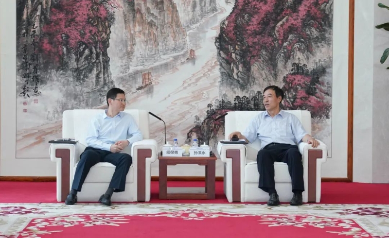 中國能建黨委副書記、總經理孫洪水與郴州市委副書記、市長闞保勇會談