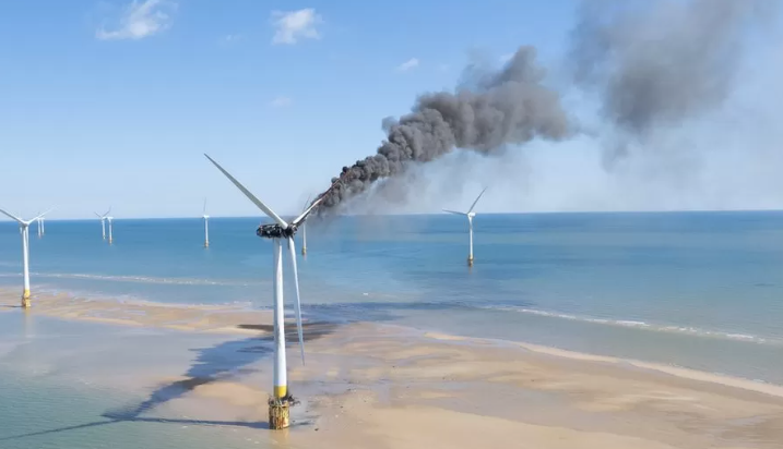 風(fēng)機(jī)起火！這座海上風(fēng)電場暫停運營