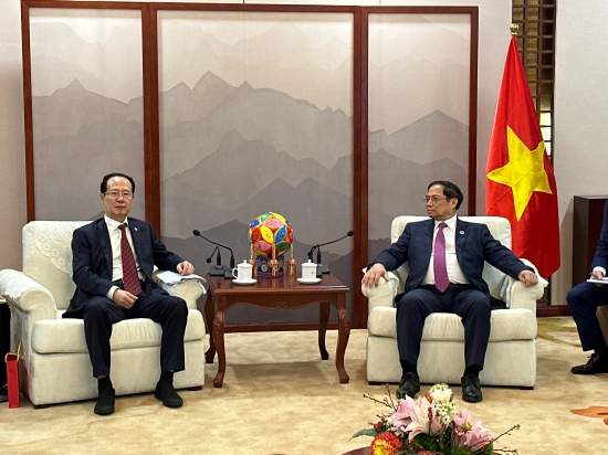 中國電建黨委書記、董事長丁焰章拜會越南總理范明政