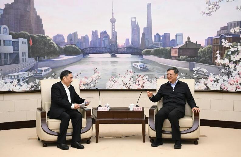 中國能建黨委書記、董事長宋海良拜會上海市委書記陳吉寧、市長龔正