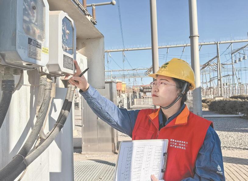 【國網(wǎng)特等勞?！繀羌伍弘娏Α澳咎m”綻放高原