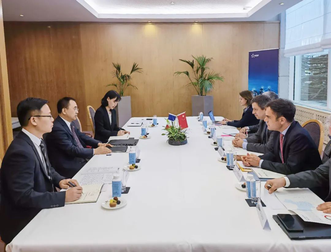 大唐集團(tuán)董事長鄒磊與法電集團(tuán)、道達(dá)爾集團(tuán)董事長會談