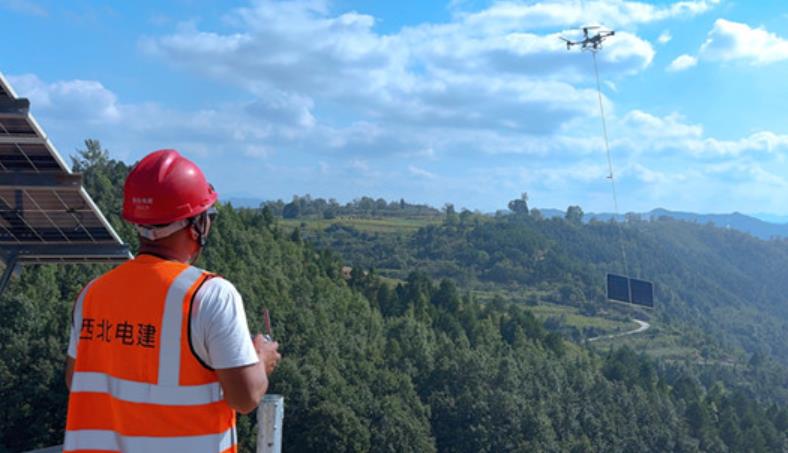 “飛”速前進，無人機運輸助力西北電建洛南光伏項目建設(shè)