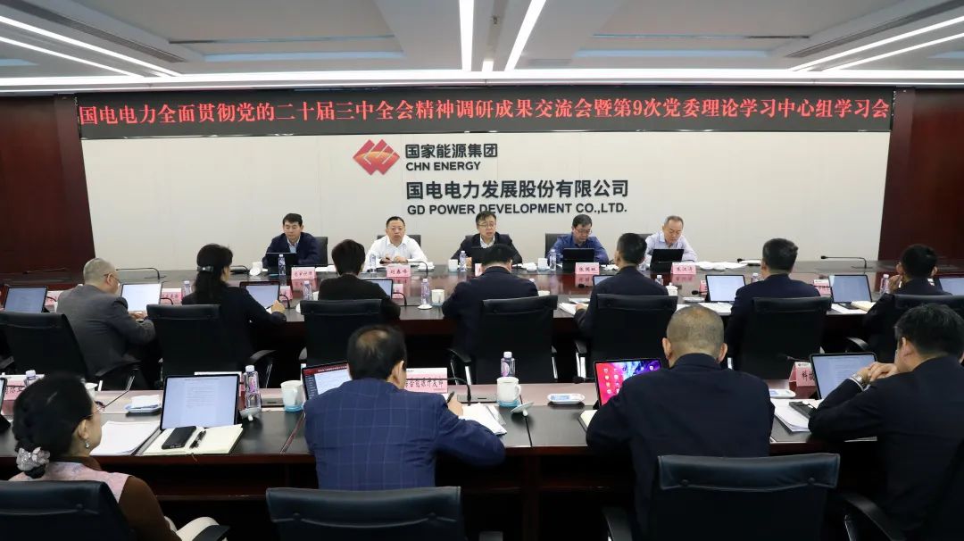 國(guó)電電力召開(kāi)全面貫徹落實(shí)黨的二十屆三中全會(huì)精神調(diào)研成果交流會(huì)