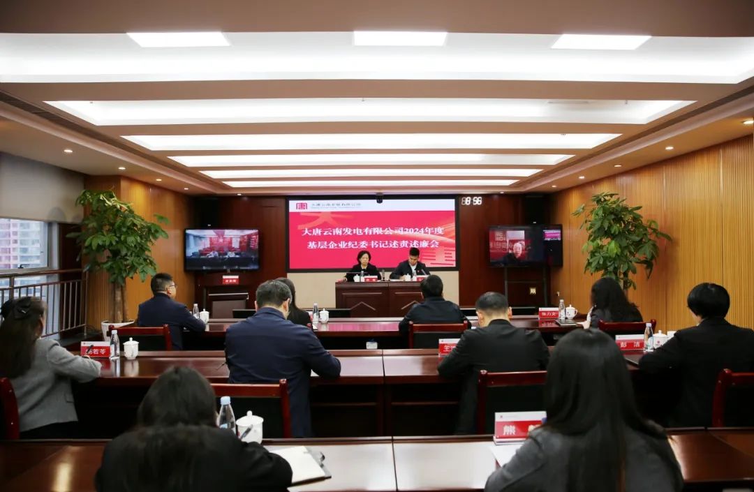大唐云南公司召開2024年度基層企業(yè)紀委書記述責(zé)述廉會