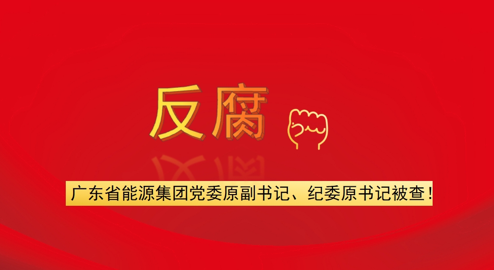 廣東省能源集團(tuán)黨委原副書記、紀(jì)委原書記被查！